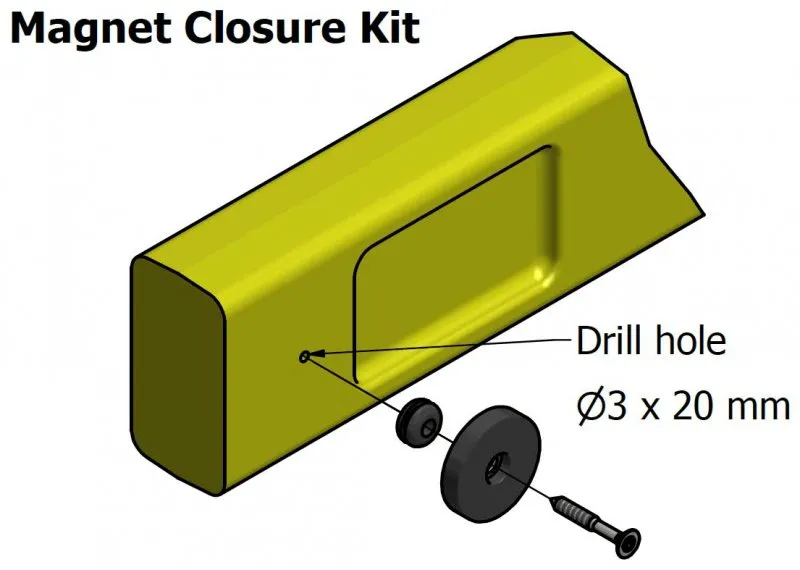 Magnetic closure kit
